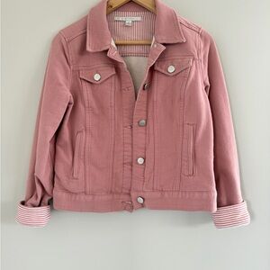 Lauren Conrad Womens Small Blush Pink Stretch Romantic Spring Casual Jacket